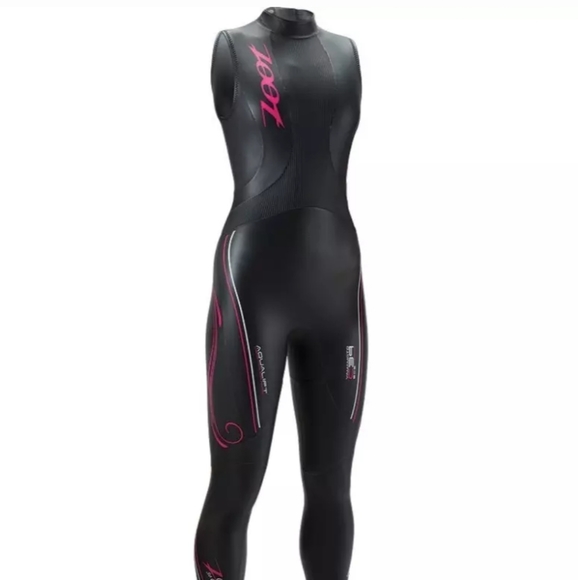 Zoot Women's Black and Pink Wetsuit - Picture 1 of 7